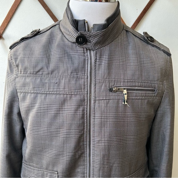 Houndstooth Bomber Jacket - Picture 2 of 15